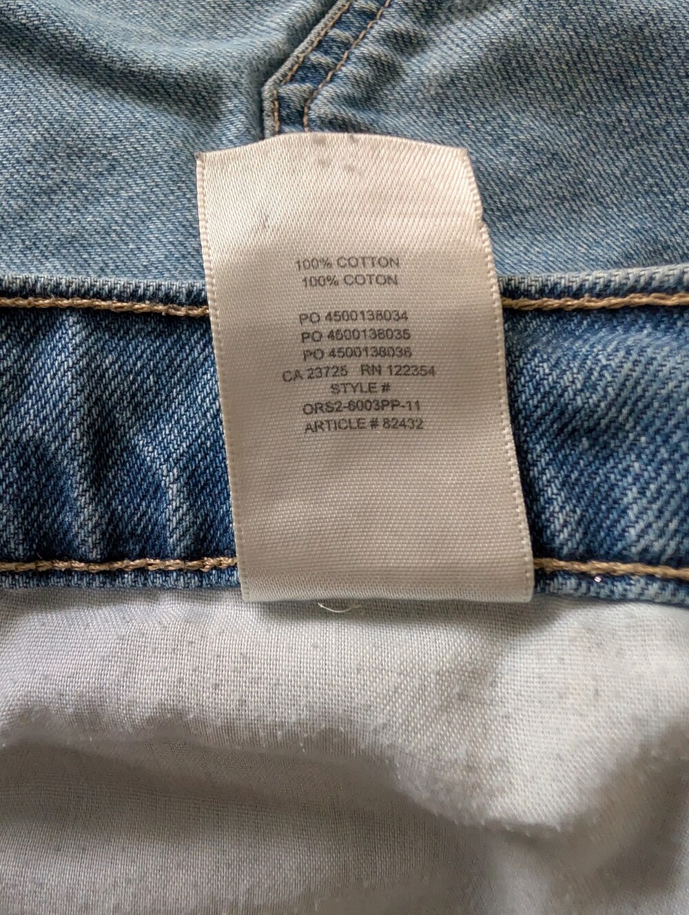 Aritzia Sunday Best Straight Leg Light Wash Jeans 100% Cotton Womens Size 31/12 image 4